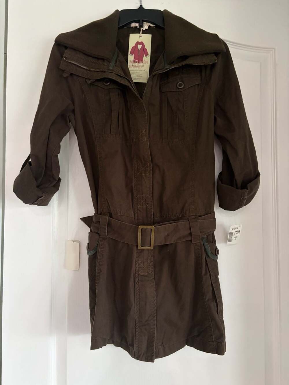 Murmur Brown Cotton Utility Jacket Style No. 3358